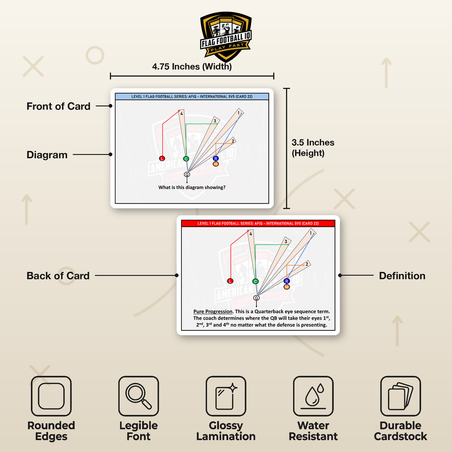 Flag Football IQ 5v5: International Level 1